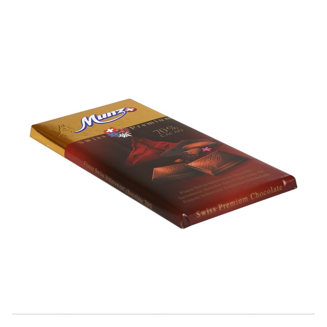 Горький шоколад MUNZ 70% какао 100 г., изображение 2