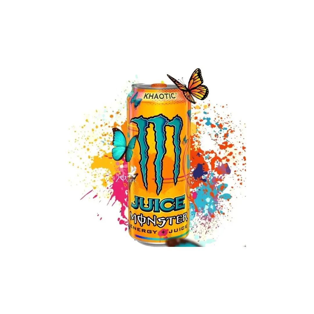 Энергетический напиток Monster Energy Khaotic со вкусом апельсина 500мл, Польша, изображение 2
