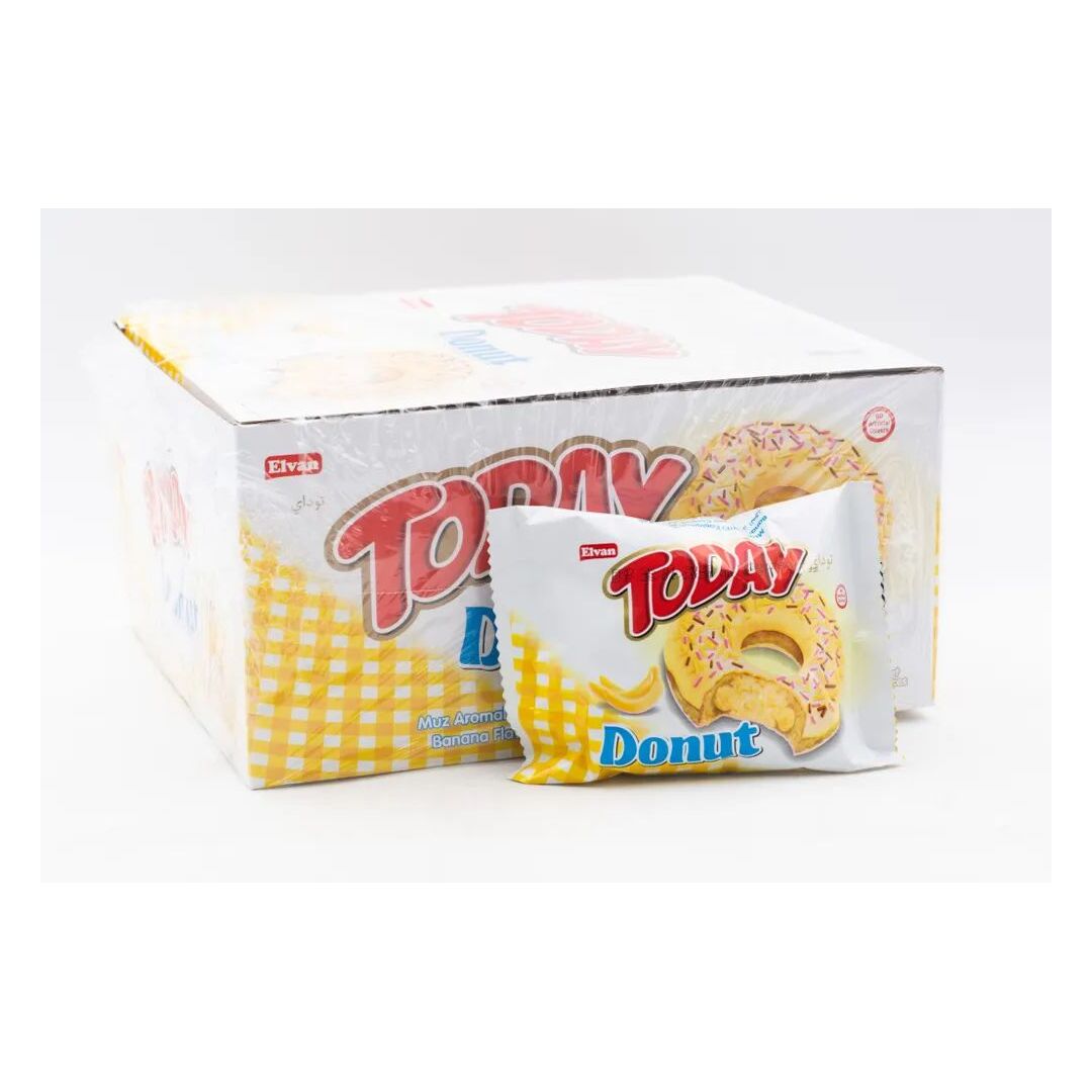 Пончик TODAY Donut Banana с банановой начинкой 40г*24штуки, изображение 2