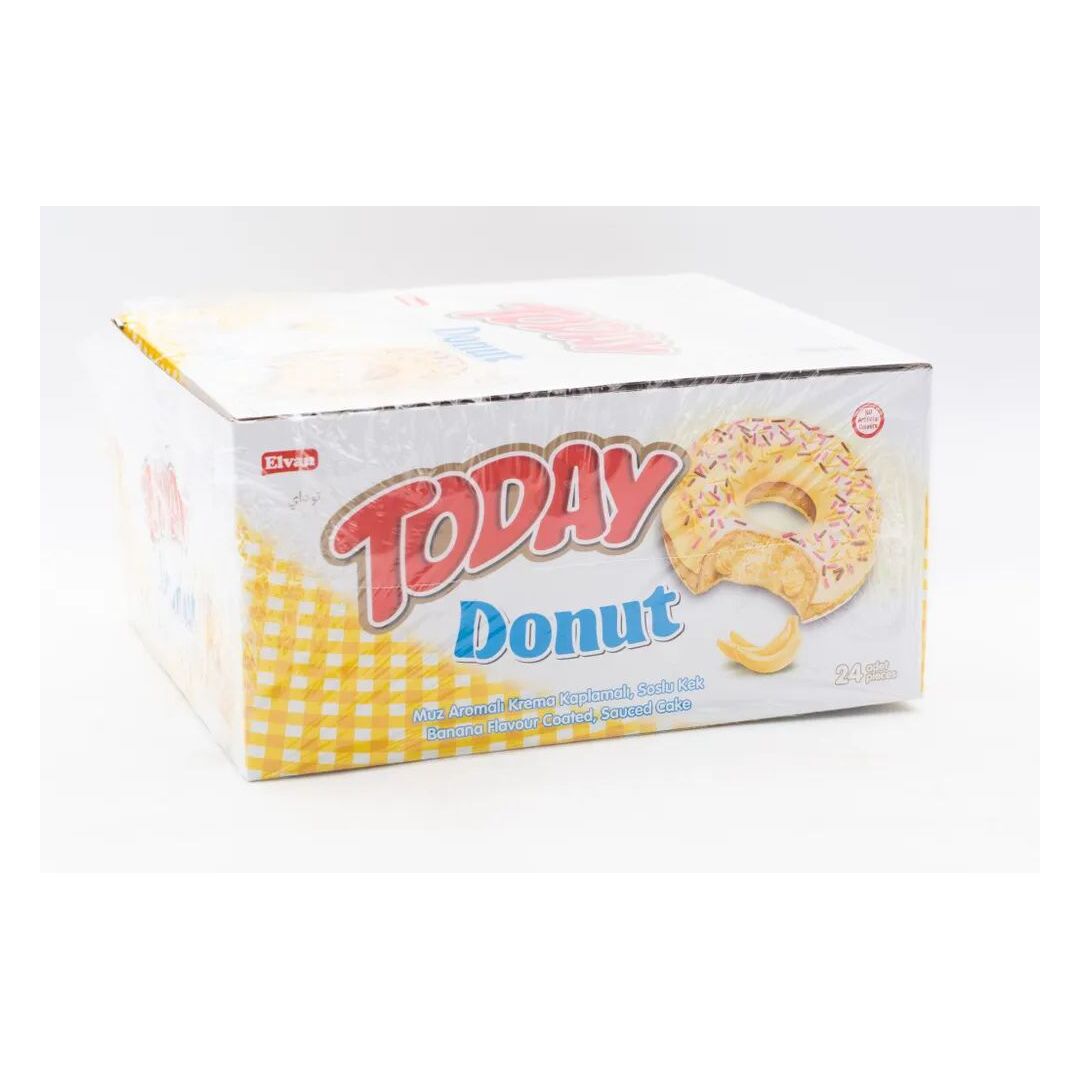 Пончик TODAY Donut Banana с банановой начинкой 40г*24штуки, изображение 3