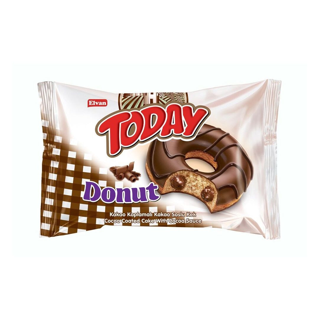 Пончик TODAY Donut Cocoa с какао-кремовой начинкой 40г*24штуки, изображение 2