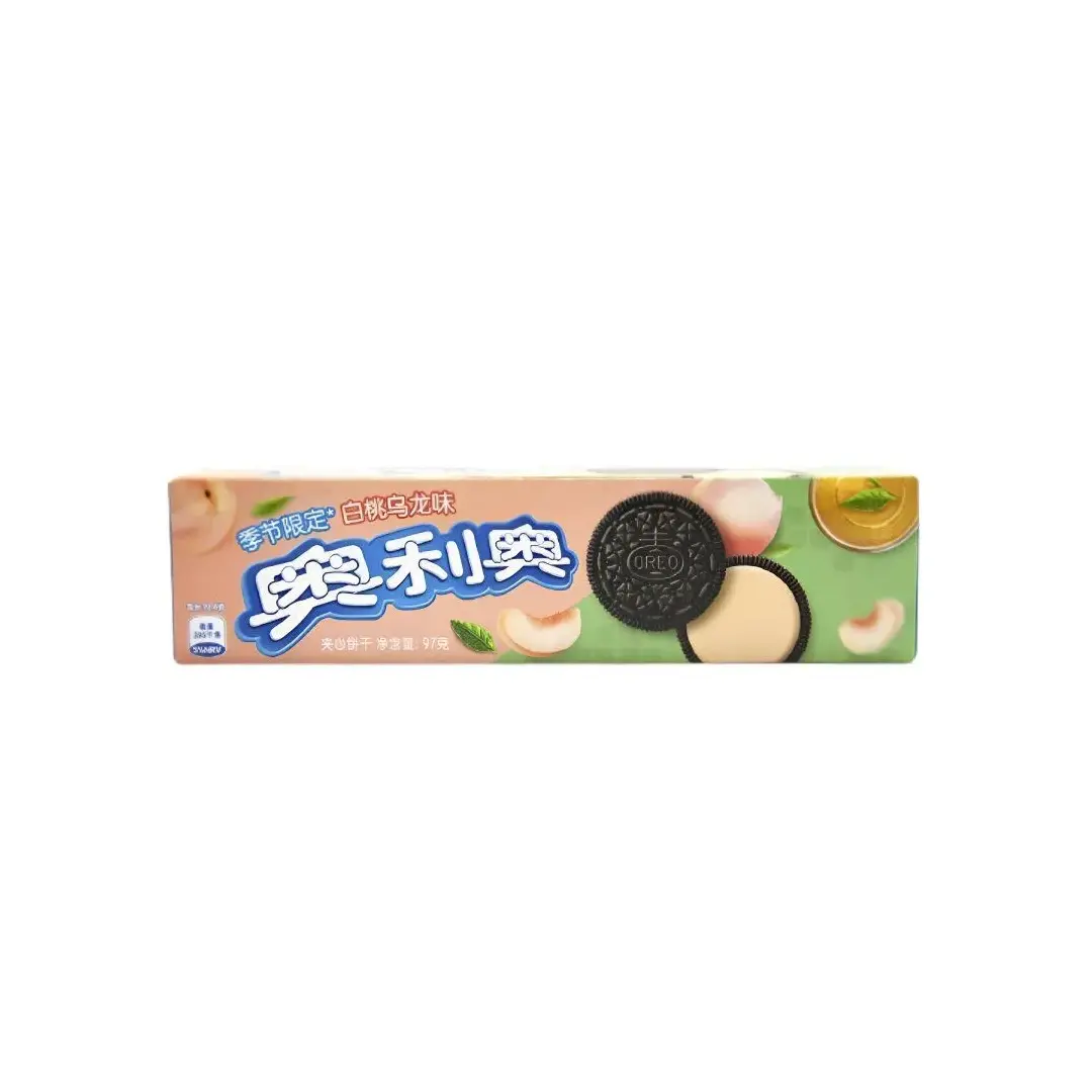 Печенье Oreo White Peach Oolong со вкусом персика и чай улун 97гр