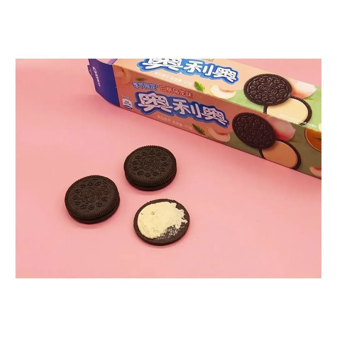 Печенье Oreo White Peach Oolong со вкусом персика и чай улун 97гр, изображение 3
