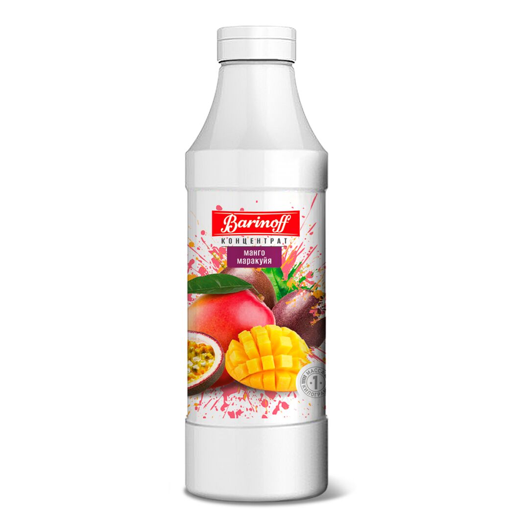 Концентрат натуральный для напитков Манго-Маракуйя, 1 кг