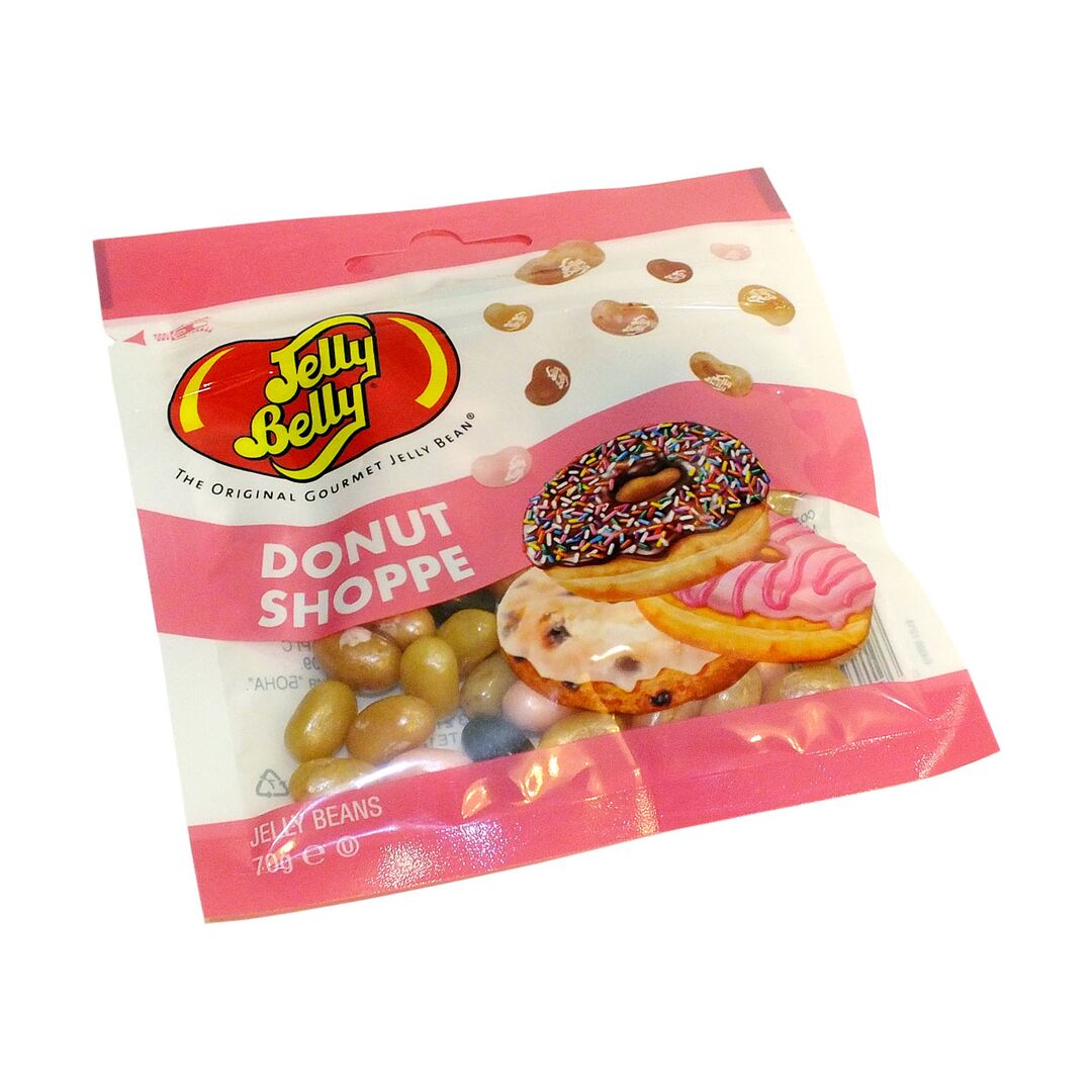 Драже жевательное «Jelly Belly» ассорти со вкусом пончиков Donut Shoppe Mix пакет 70 г, изображение 3