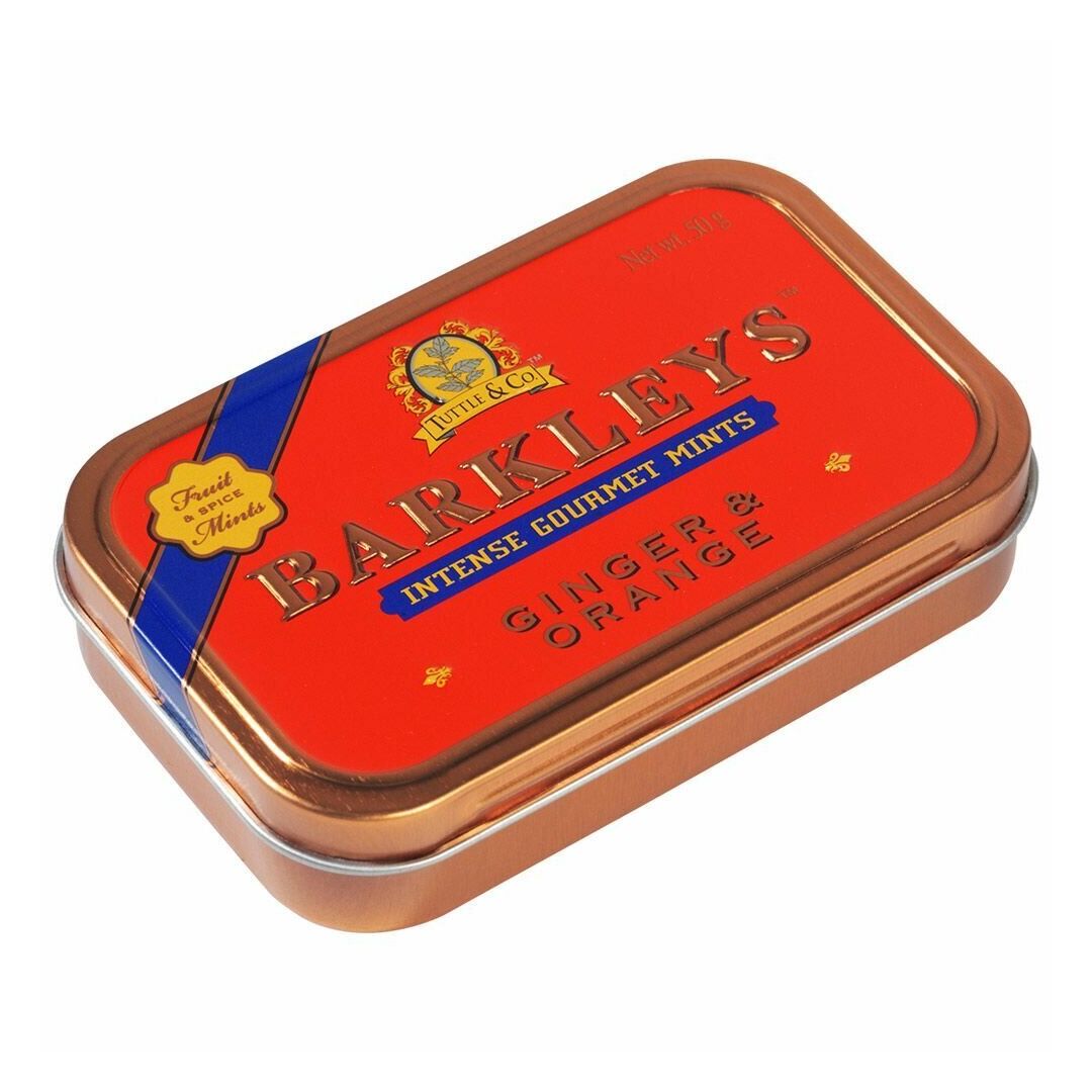 Леденцы BARKLEY'S Mints Ginger & Orange Имбирь Апельсин 50г, Нидерланды, изображение 2