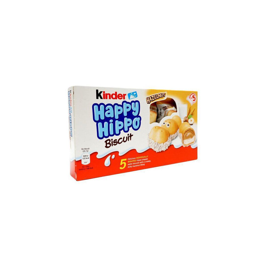 Молочное печенье с фундуком Kinder Happy Hippo Hazelnut 103,5гр, изображение 3