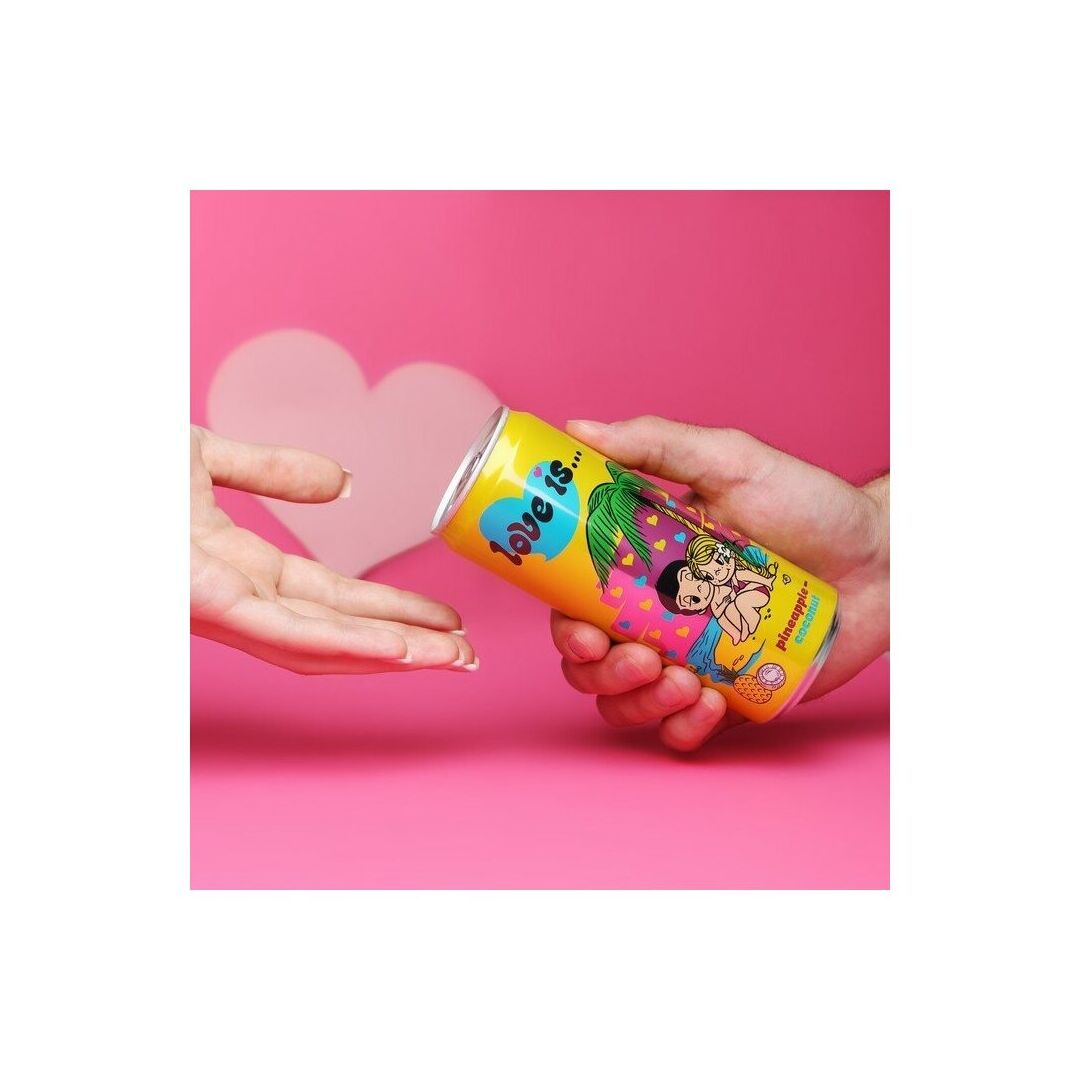 Газированный напиток Love is Ананас - Кокос 330мл, Россия, изображение 2