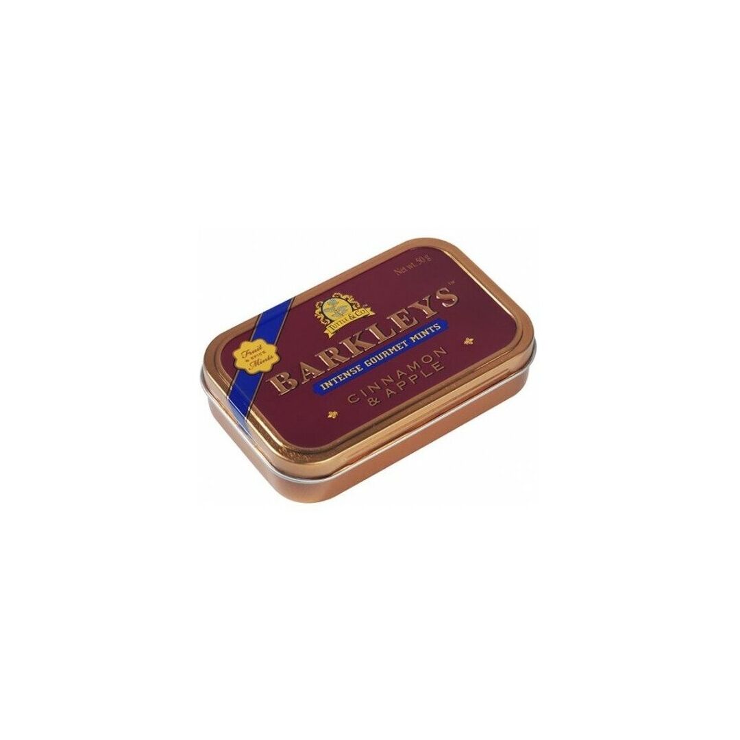 Леденцы BARKLEY'S Mints Cinnamon & Apple корица и яблоко 50г, Нидерланды