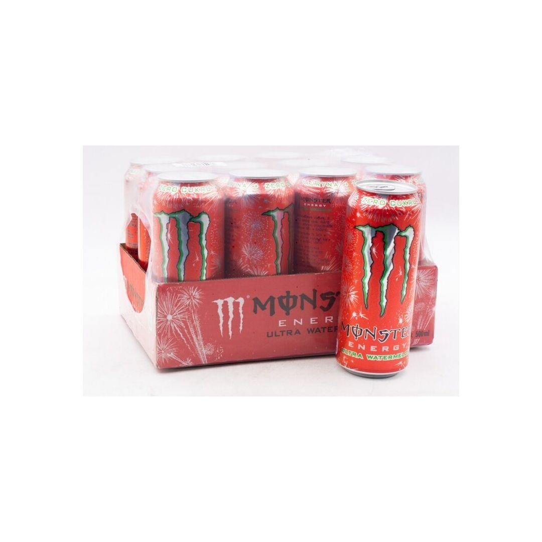 Энергетический напиток Monster Energy Ultra Watermelon Монстер Энерджи Ультра Арбуз 500мл, Польша, изображение 2