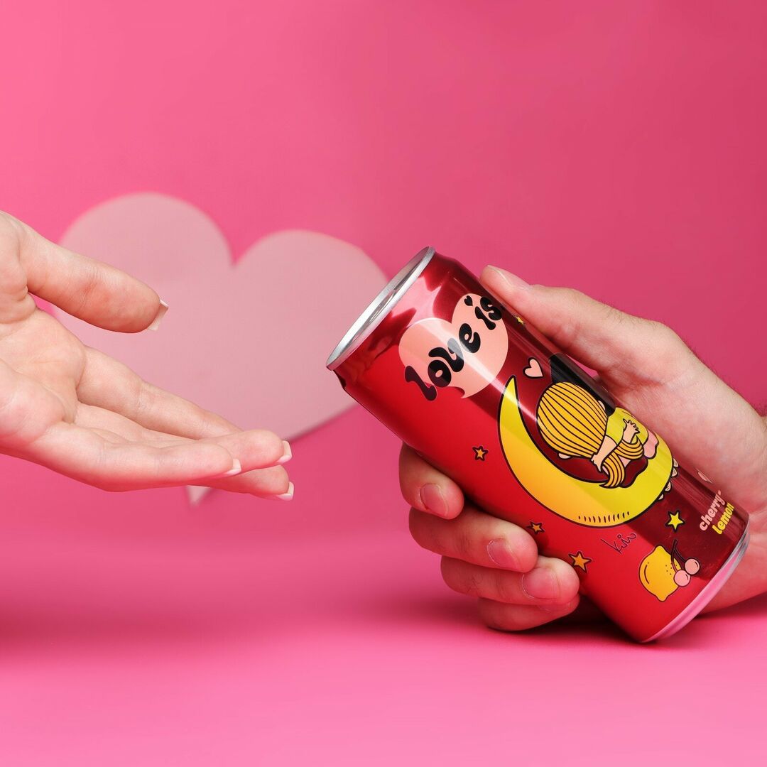 Газированный напиток Love is Вишня - Лимон 330мл, Россия, изображение 3