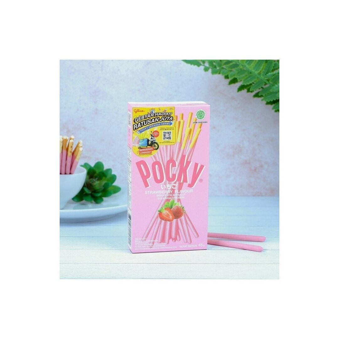 Палочки бисквитные Pocky клубника 21гр, изображение 3