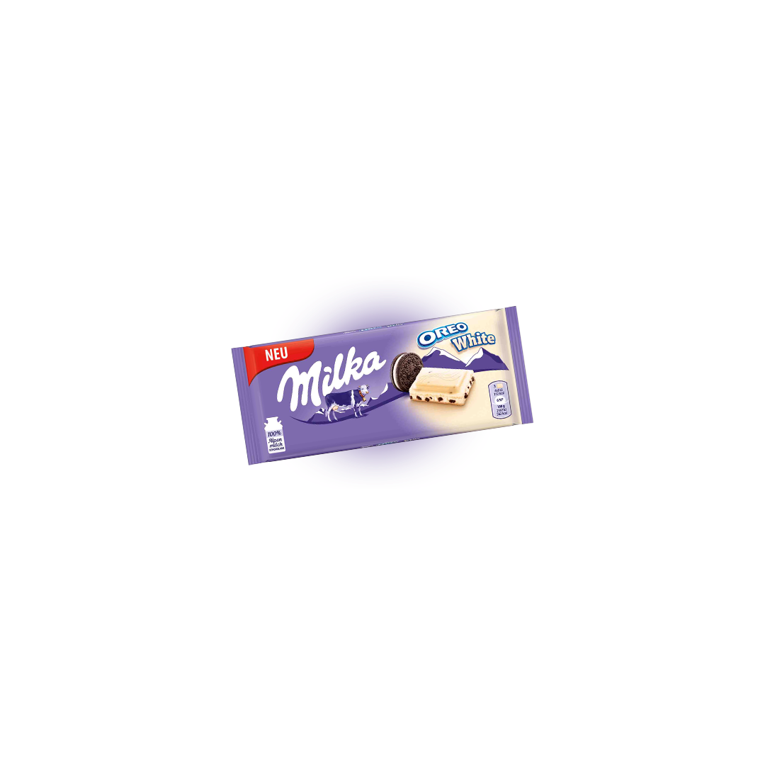 Шоколад Milka Oreo White 100гр, изображение 2