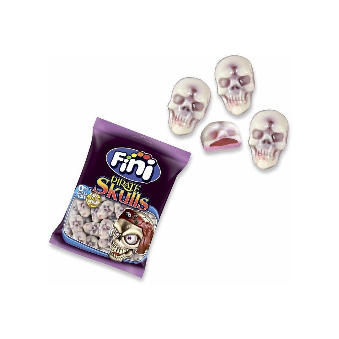 Мармелад жевательный Fini Pirate Skulls / Фини Черепа с начинкой 90г, Испания, изображение 4