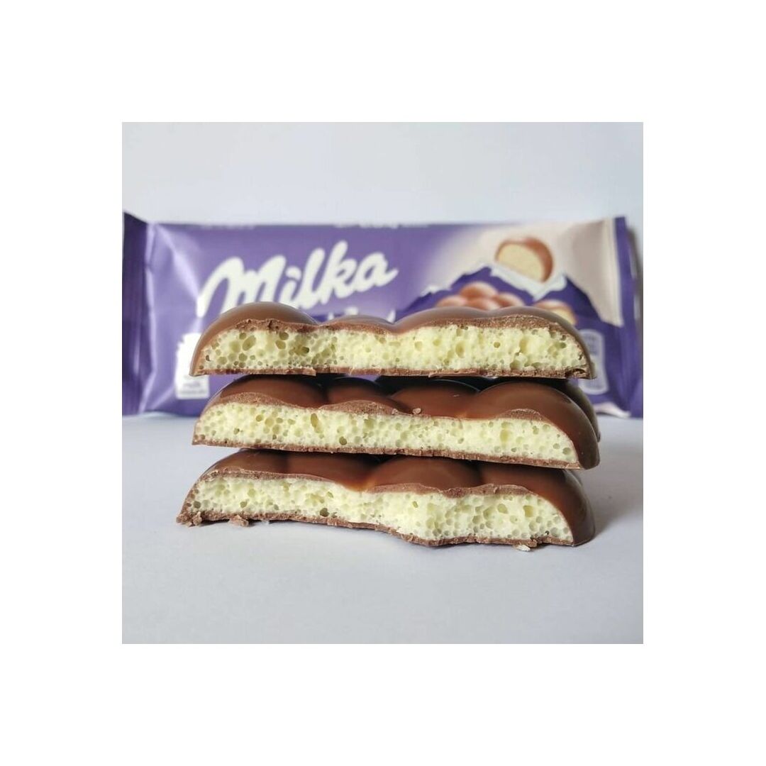Шоколад Milka Bubbly White 95гр, изображение 3