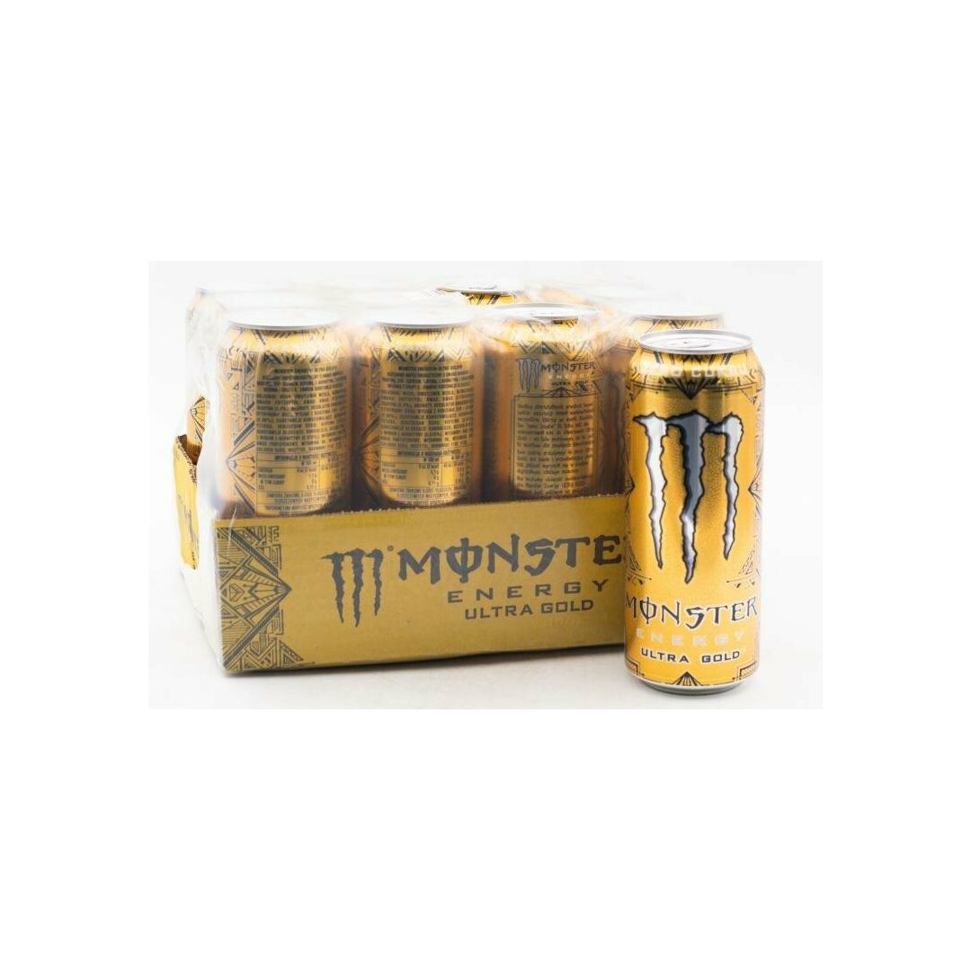 Энергетический напиток Monster Energy Ultra Gold со вкусом ананаса 500 мл, Польша, изображение 2
