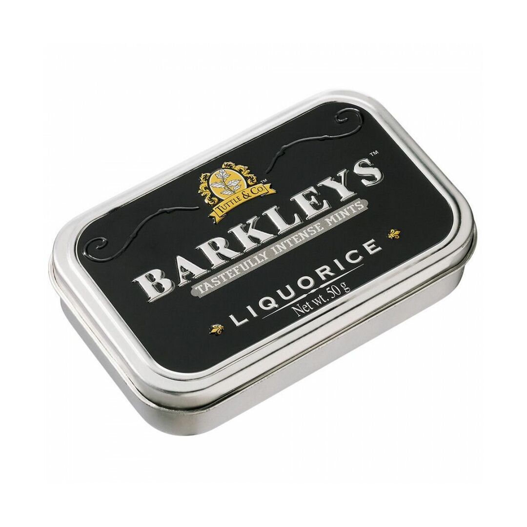 Леденцы BARKLEY'S Mints Liquorice лакрица 50 г, Нидерланды