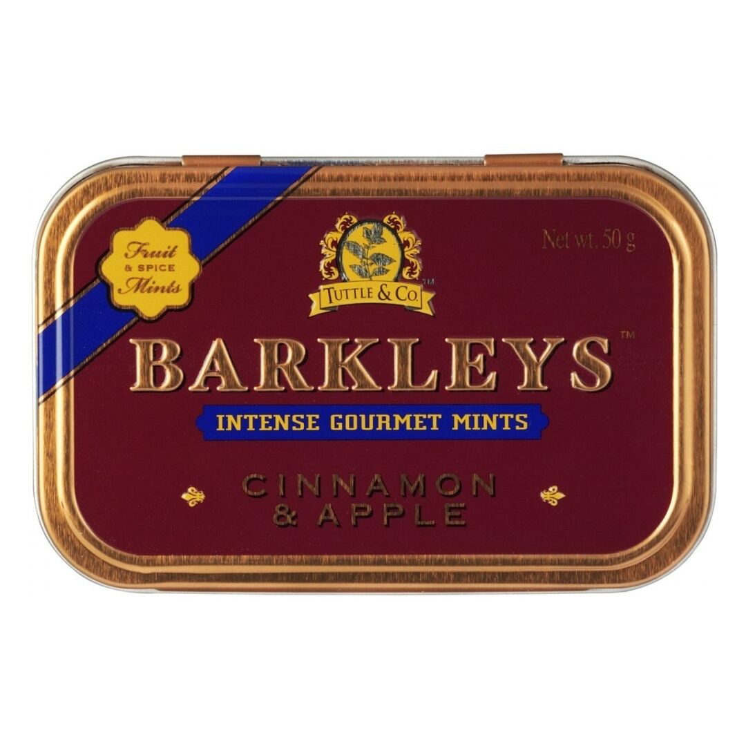 Леденцы BARKLEYS Mints CINNAMON/APPLE Корица и Яблоко 50г*2шт., изображение 2