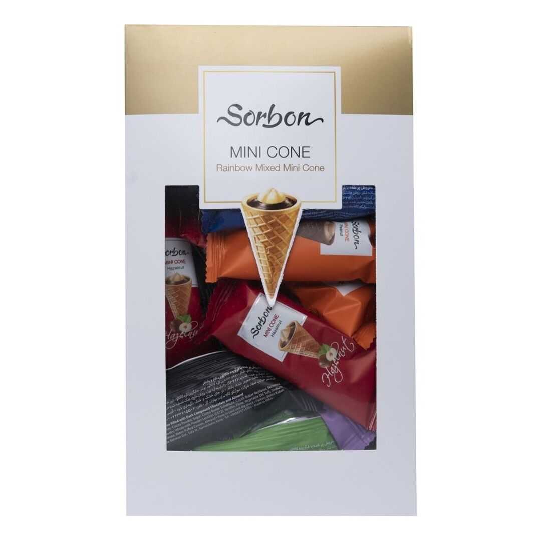 Мини-рожки SORBON хрустящие Ассорти 350г