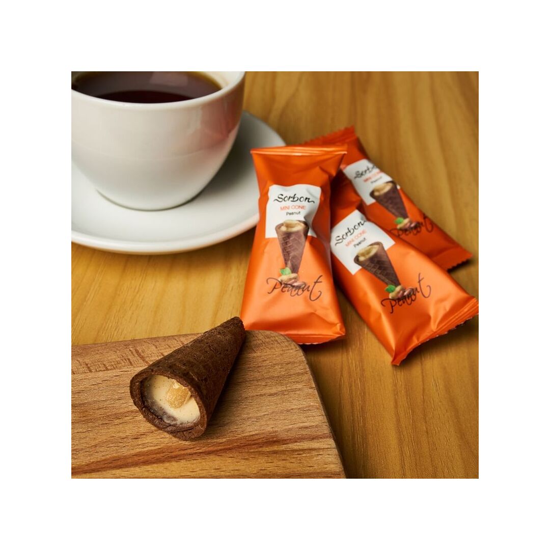 Мини-рожок SORBON хрустящий Арахис и воздушные зёрна 200г, изображение 2