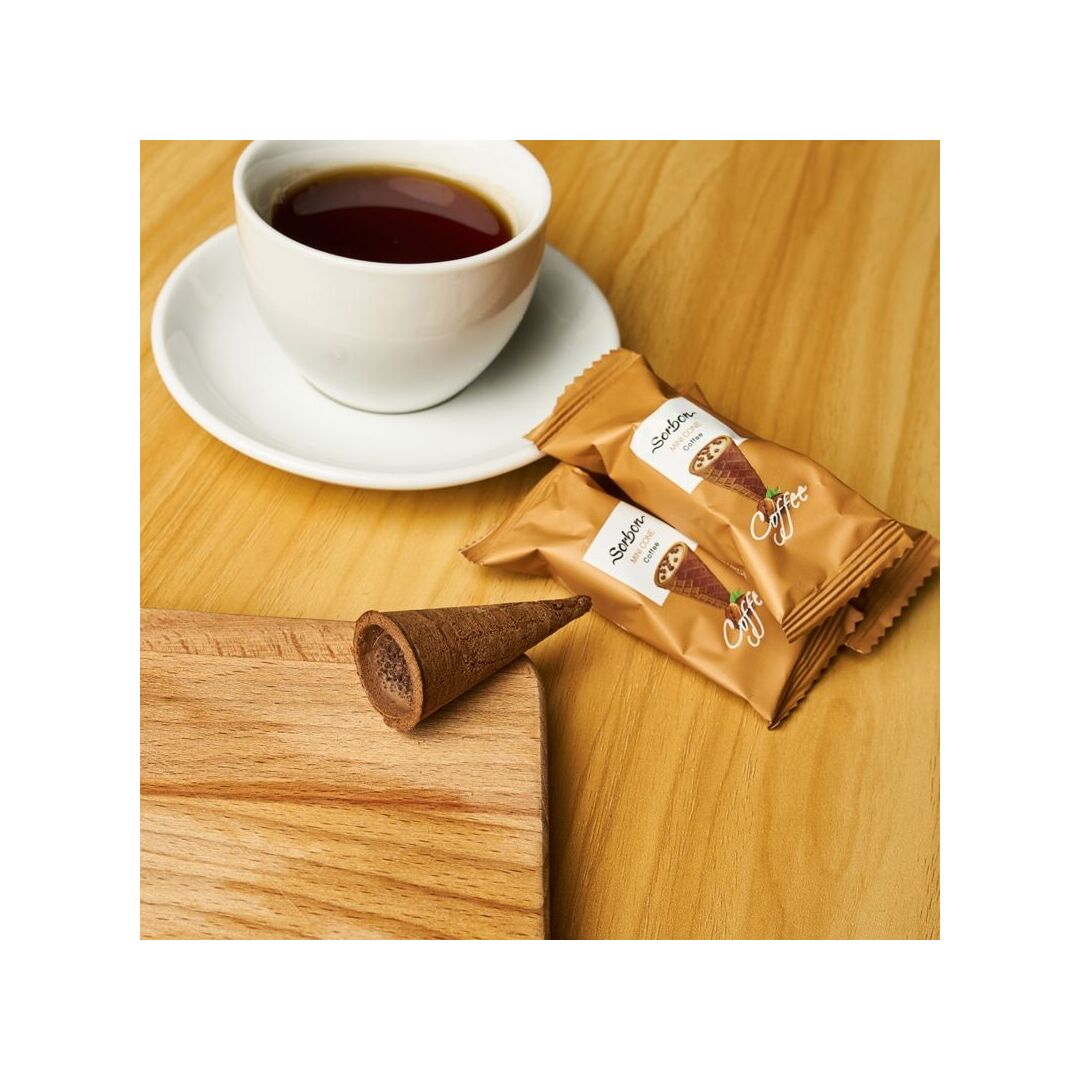 Мини-рожок SORBON хрустящий Кофе и воздушные зёрна 200г, изображение 2