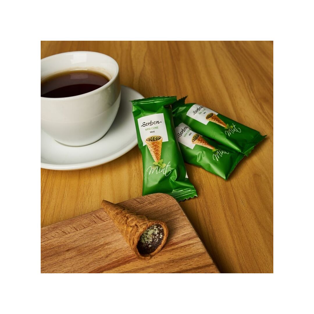 Мини-рожок SORBON хрустящий Аромат мяты и воздушные зёрна 200г, изображение 2