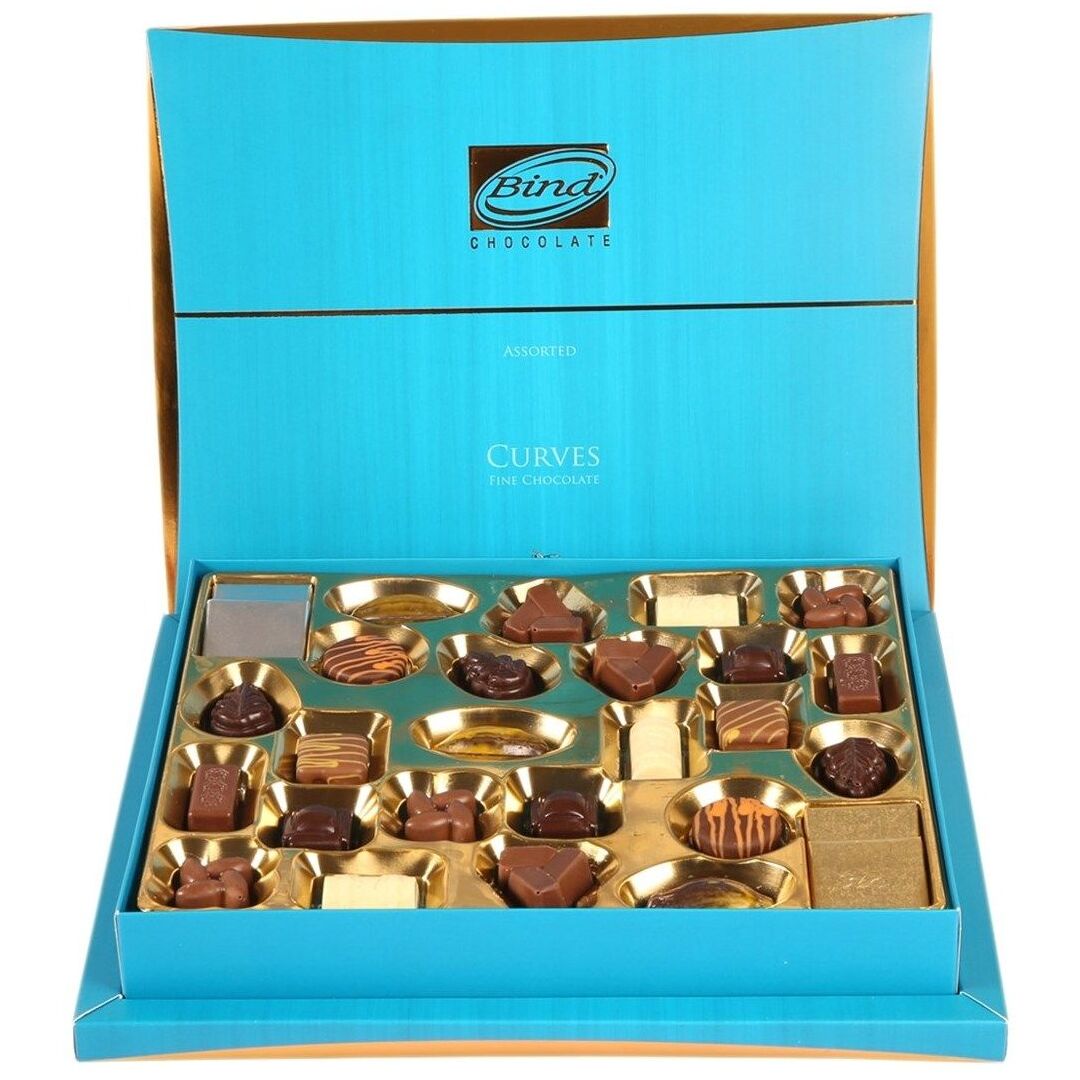 Конфеты BIND Ассорти "Эксклюзив" в подарочных упаковках(синяя) 320г, изображение 2