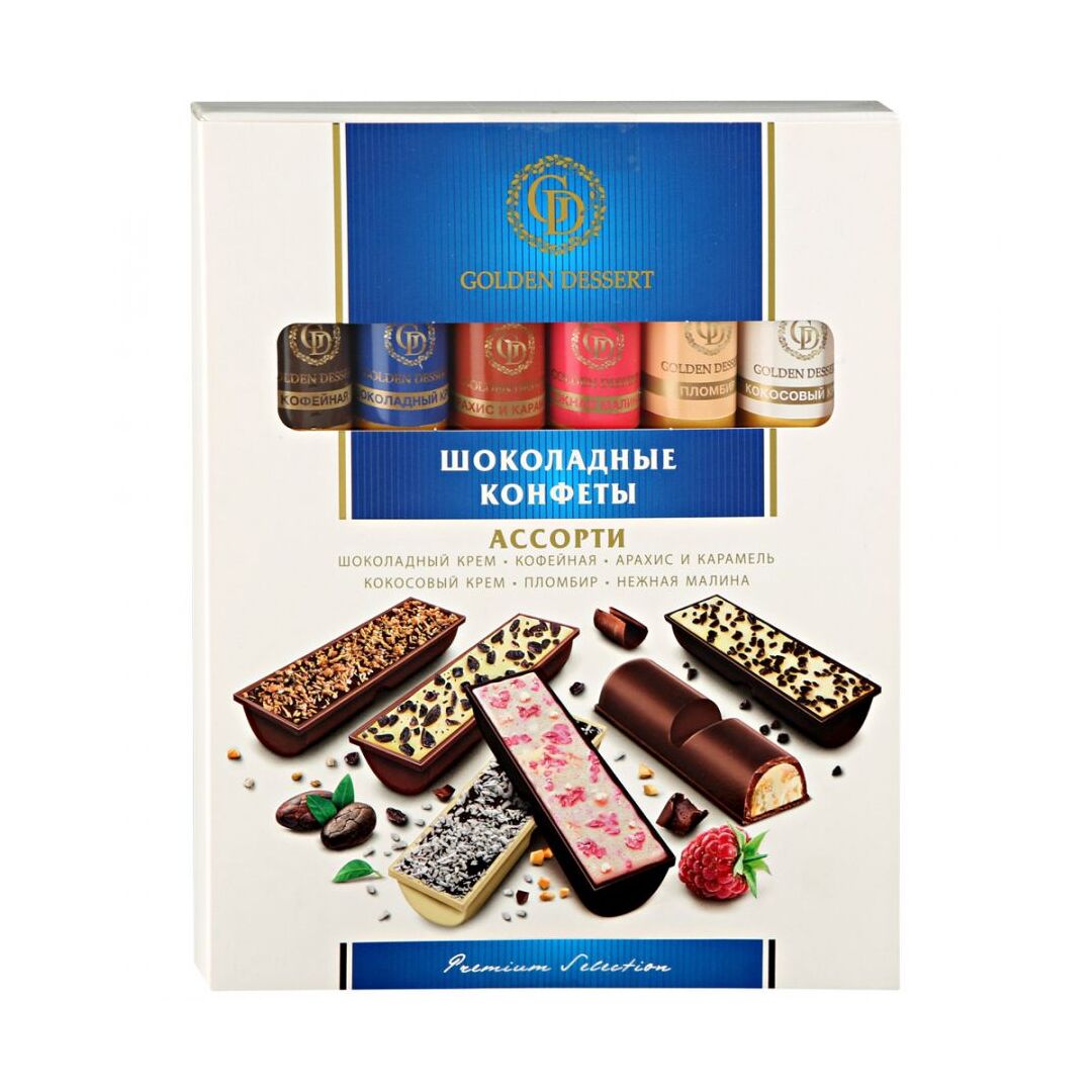 Конфеты Golden Dessert Ассорти 6 вкусов 264г, изображение 2