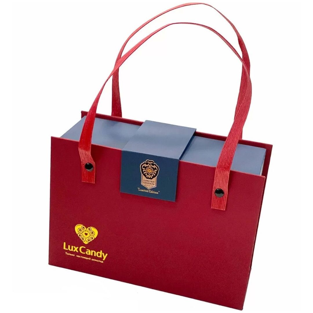 Конфеты LUX CANDY LIMITED EDITION темный шоколад с марципаном 175г, изображение 2