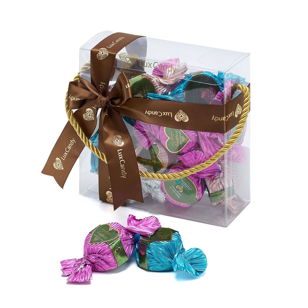 Конфеты LUX CANDY Хюррем молочный шоколад с кокосовой начинкой 340г.