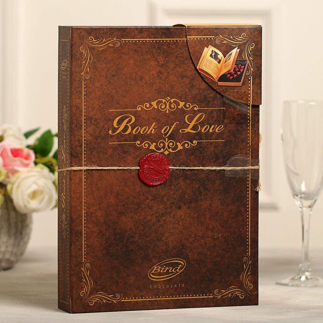 Конфеты BIND набор "Книга любви" 225г, изображение 6