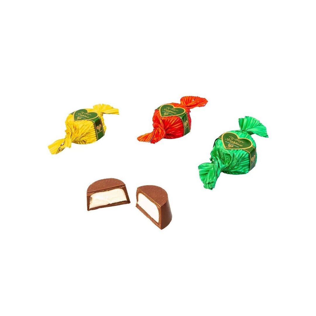 Конфеты LUX CANDY "Хюррем" темный шоколад с начинкой сливочный крем 340г., изображение 2