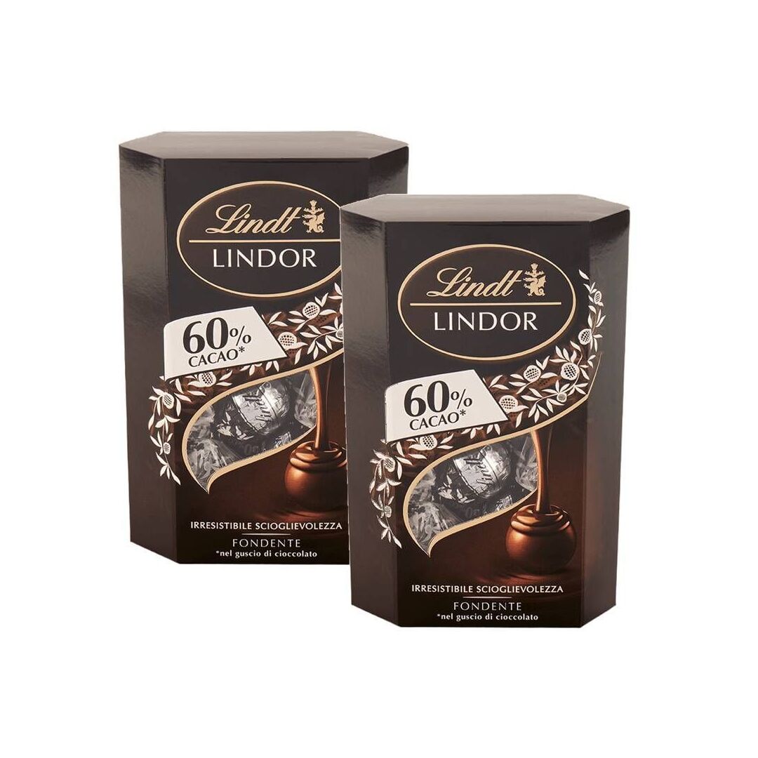 Конфеты LINDT LINDOR 60% 200г*2шт.