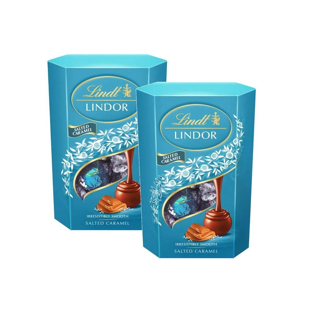 Конфеты LINDT LINDOR Соленая карамель 200г*2шт.