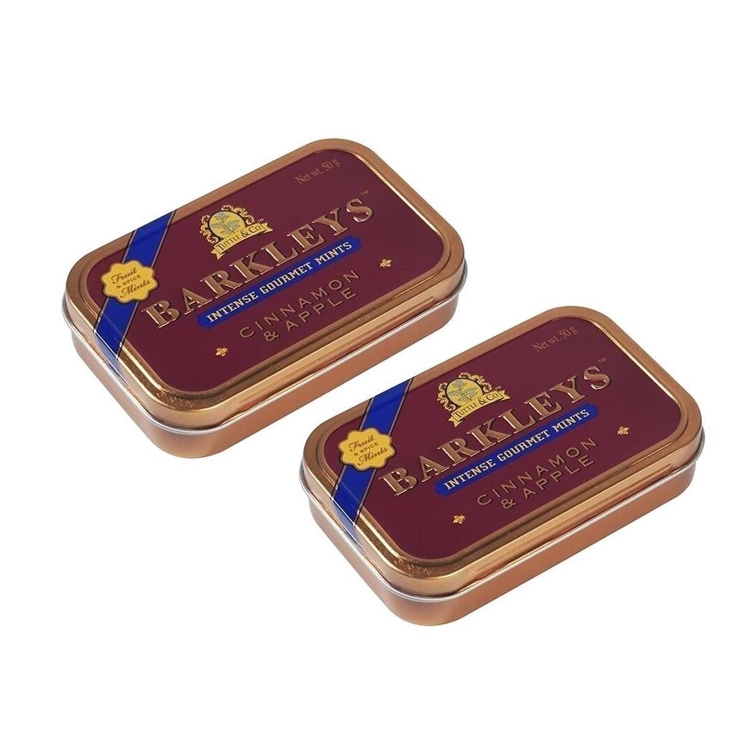 Леденцы BARKLEYS Mints CINNAMON/APPLE Корица и Яблоко 50г*2шт.