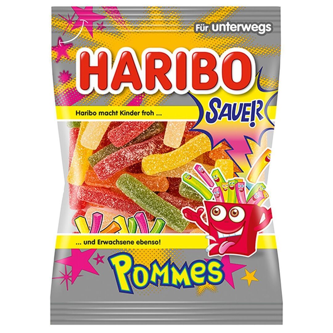 Мармелад HARIBO POMMES SAUER Кислый картофель фри 100г