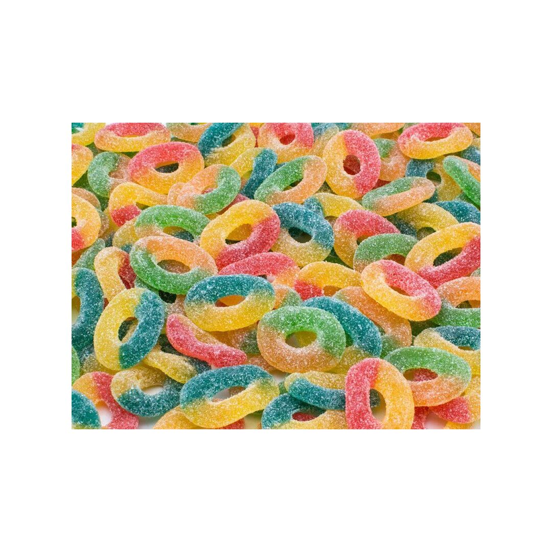 Мармелад TROLLI TROPIC O'S Тропические Колечки БЕЗ ГЛЮТЕНА 100г*12штук, изображение 2