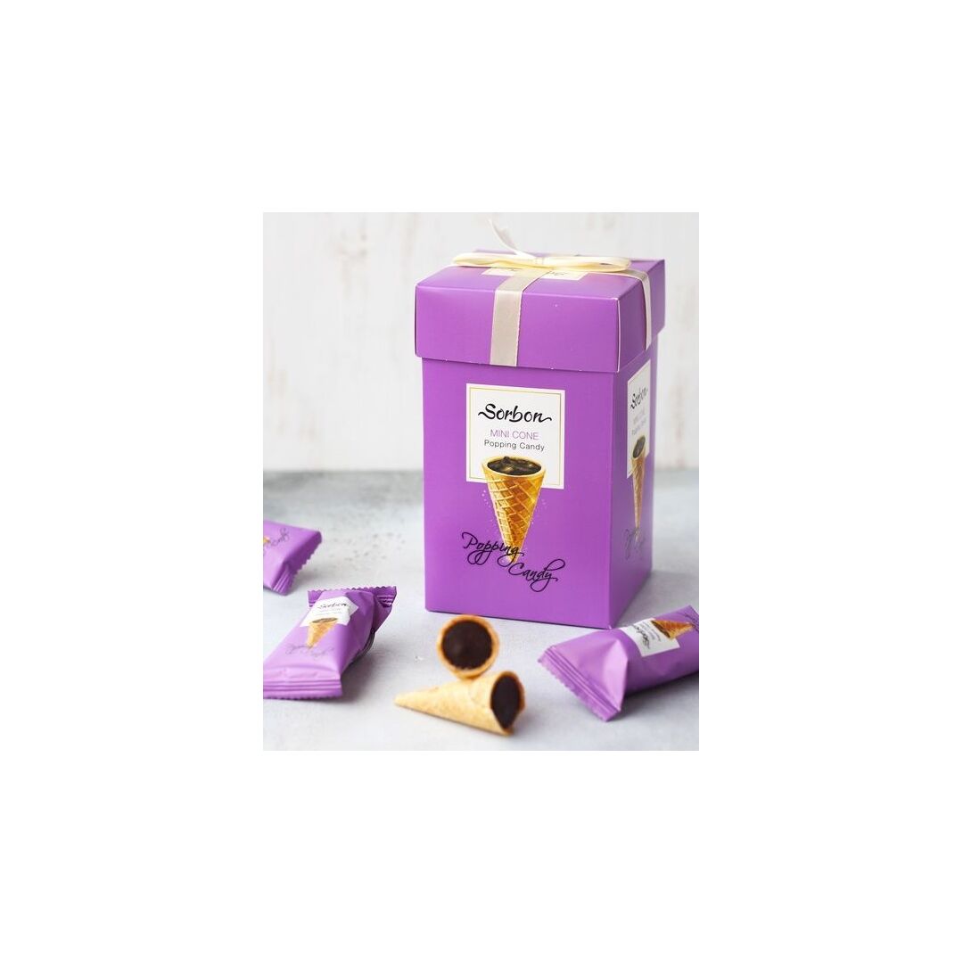 Мини-рожок SORBON хрустящий Стреляющая карамель 200г*4шт., изображение 2