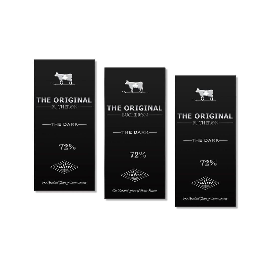 Шоколад BUCHERON THE ORIGINAL горький 90г*3штуки