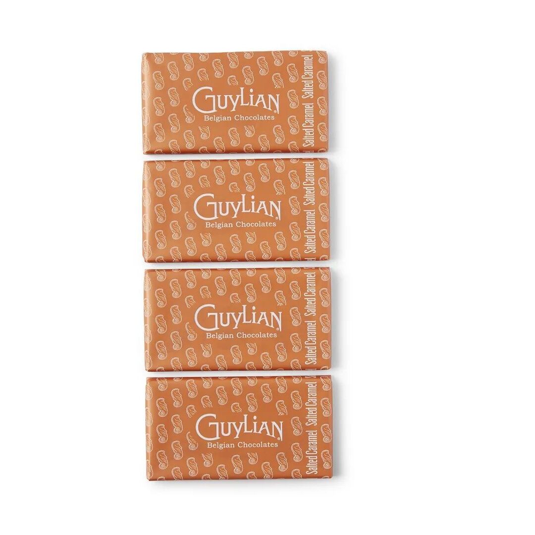 Шоколад GUYLIAN SALTED CARAMEL молочный с соленой карамелью 100г*3штуки, изображение 2