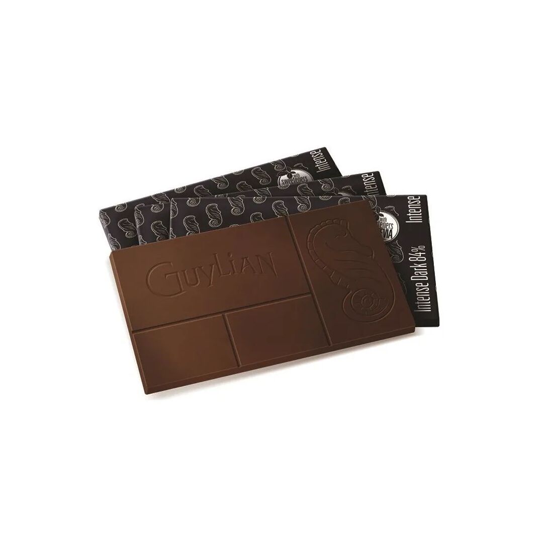 Шоколад GUYLIAN INTENSE DARK горький 84% БЕЗ САХАРА со стевией 100г*3штуки, изображение 2