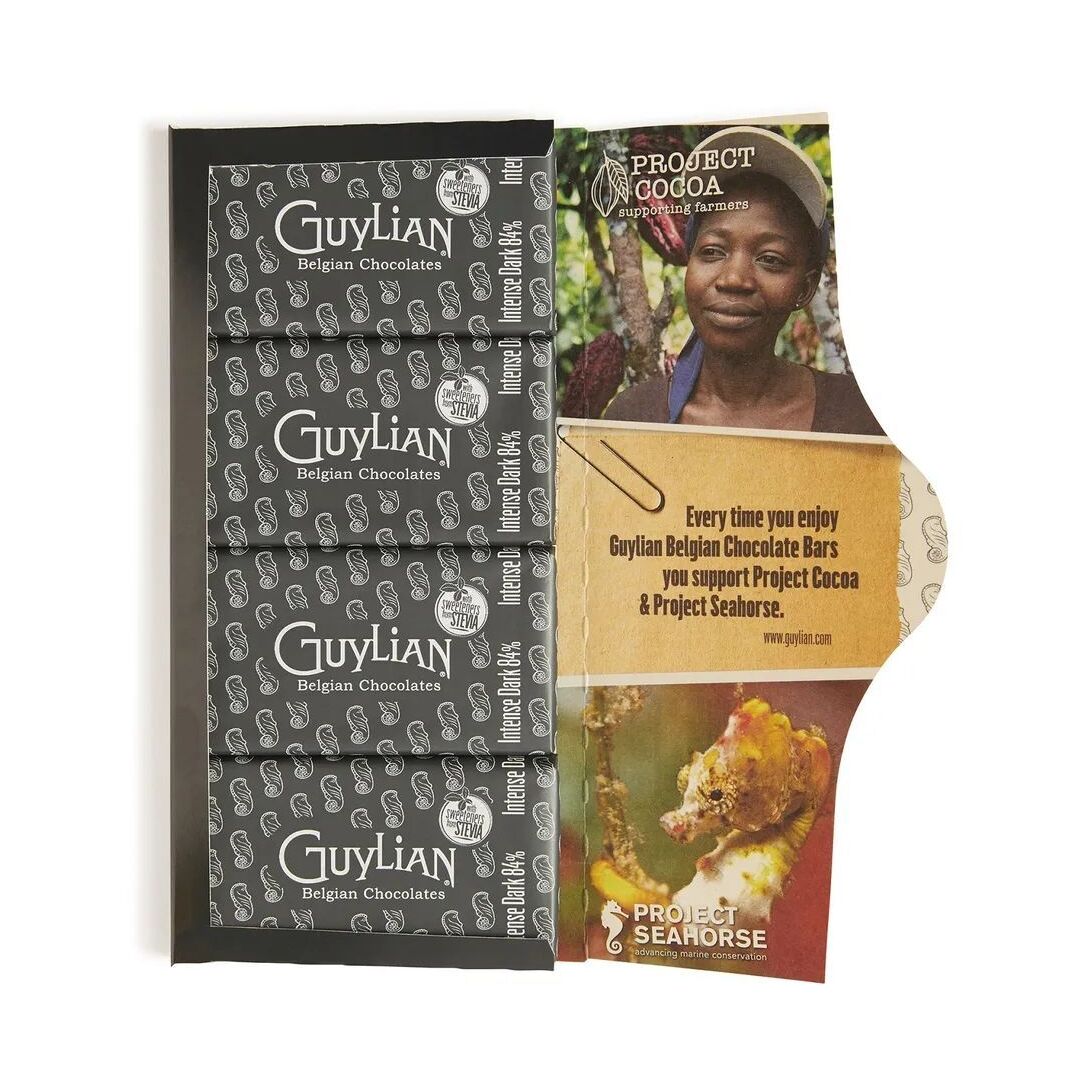 Шоколад GUYLIAN INTENSE DARK горький 84% БЕЗ САХАРА со стевией 100г*3штуки, изображение 3