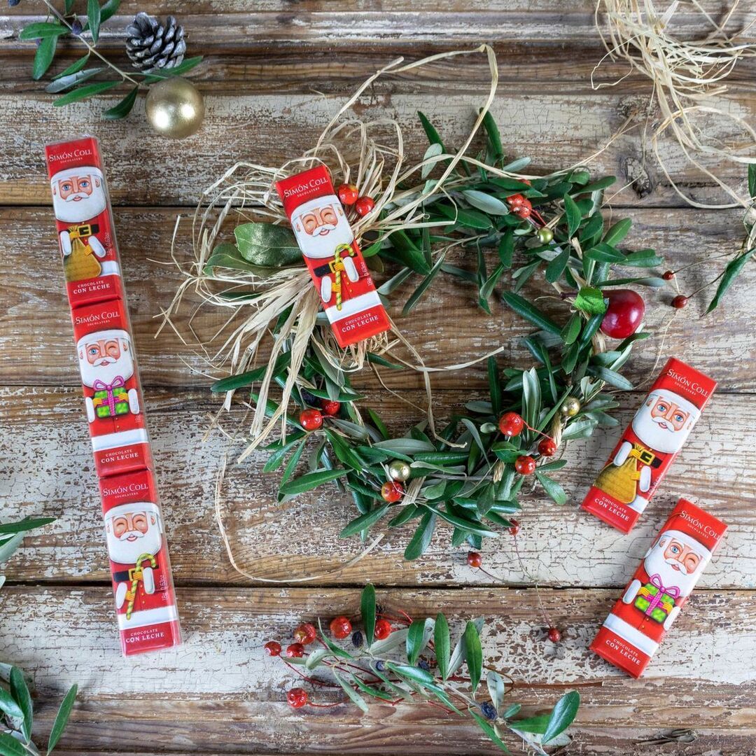 Шоколадные плитки SIMON COLL Дед Мороз 54г*2, изображение 2