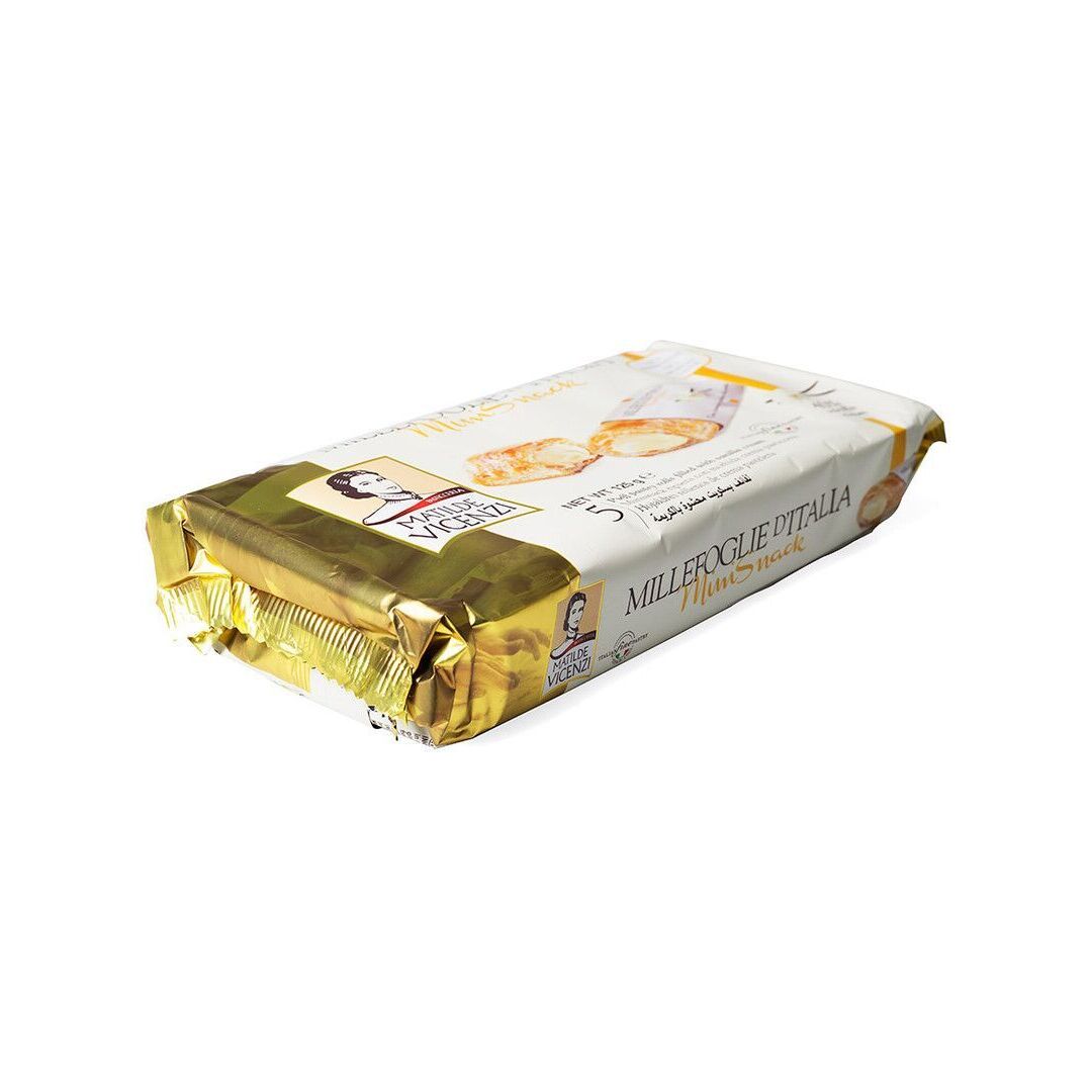 Трубочки VICENZI BISCOTTI MiniSnack с начинкой из заварного крема 125г, изображение 3