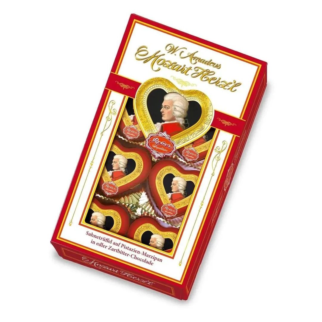 Конфеты REBER Шоколадные сердечки-мини 80г