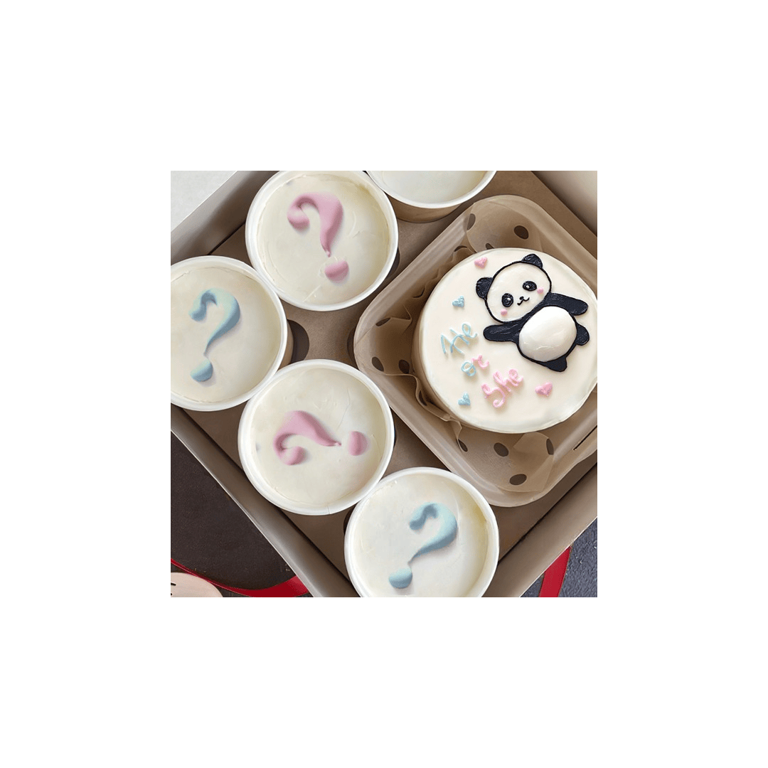 На определение пола He or she. Набор Бенто торт + Cake to go 850г, Iris Delicia