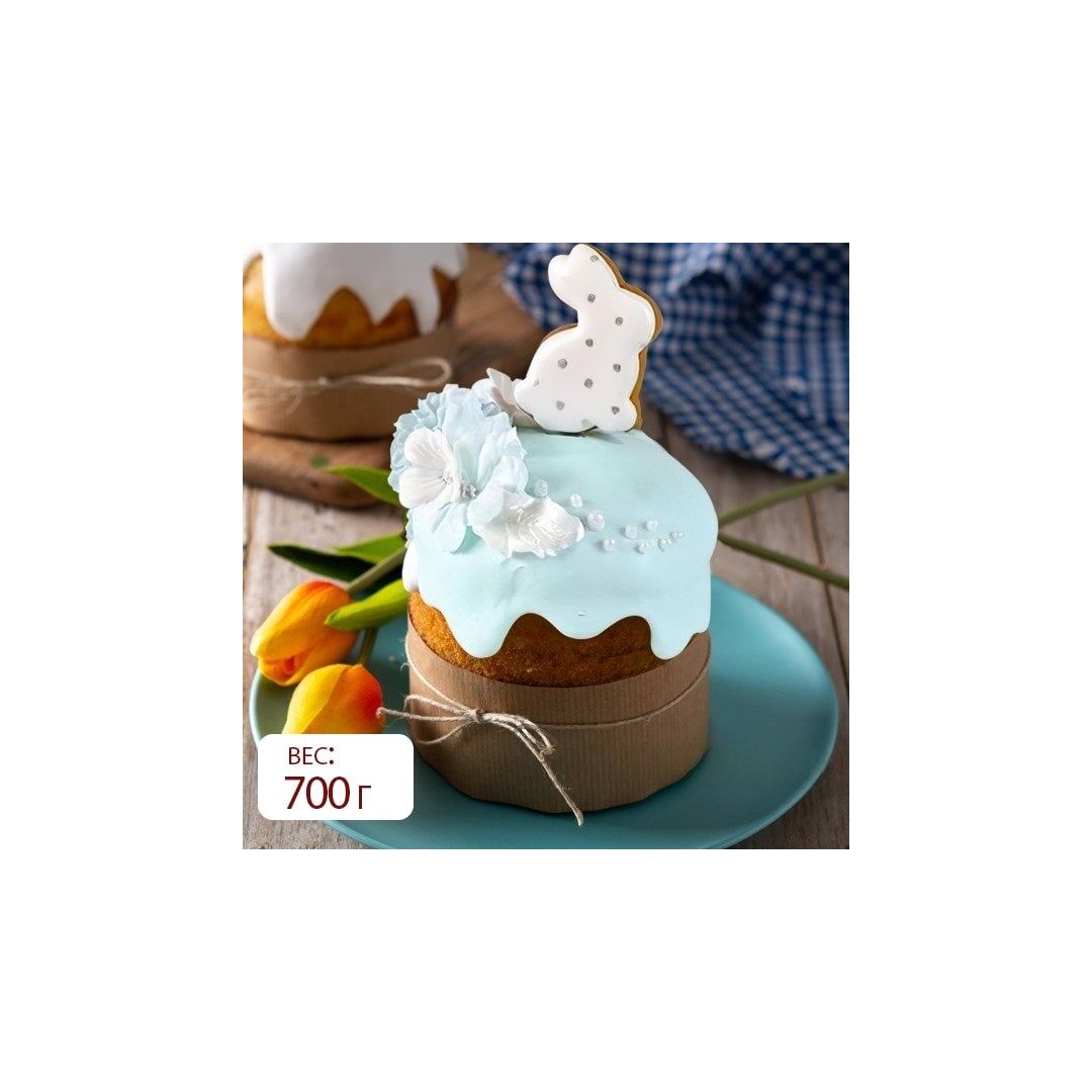 Кулич голубой с кроликом  700г, Iris Delicia, Вес товара: 700г