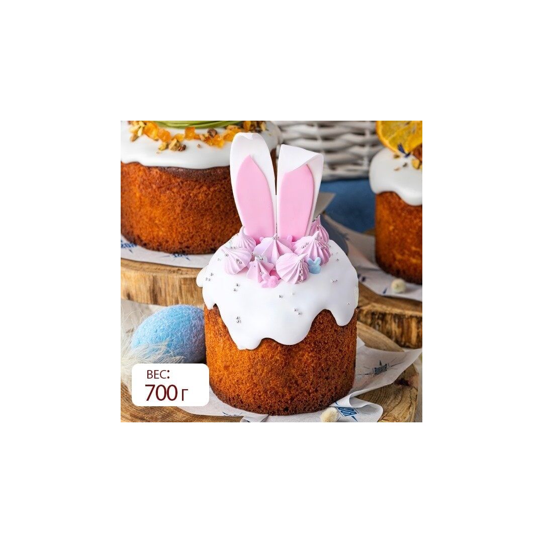 Кулич Заячьи ушки  700г, Iris Delicia, Вес товара: 700г