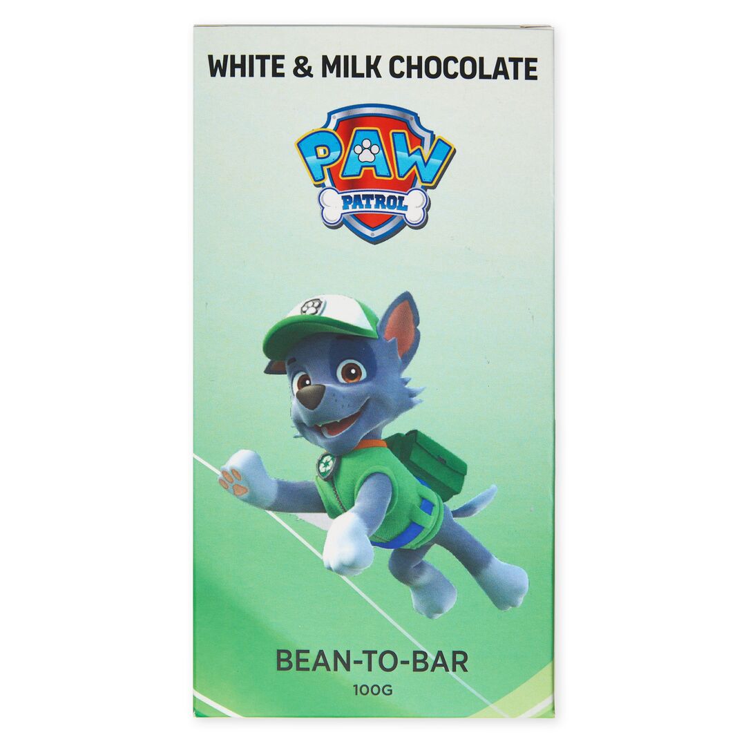 Набор детского бельгийского шоколада (белый + молочный) Щенячий патруль: Рокки, Маршал, ручной работы, детский, подарочный, 2х100 гр. - вкусный подарок на день рождения B.O.G, изображение 5