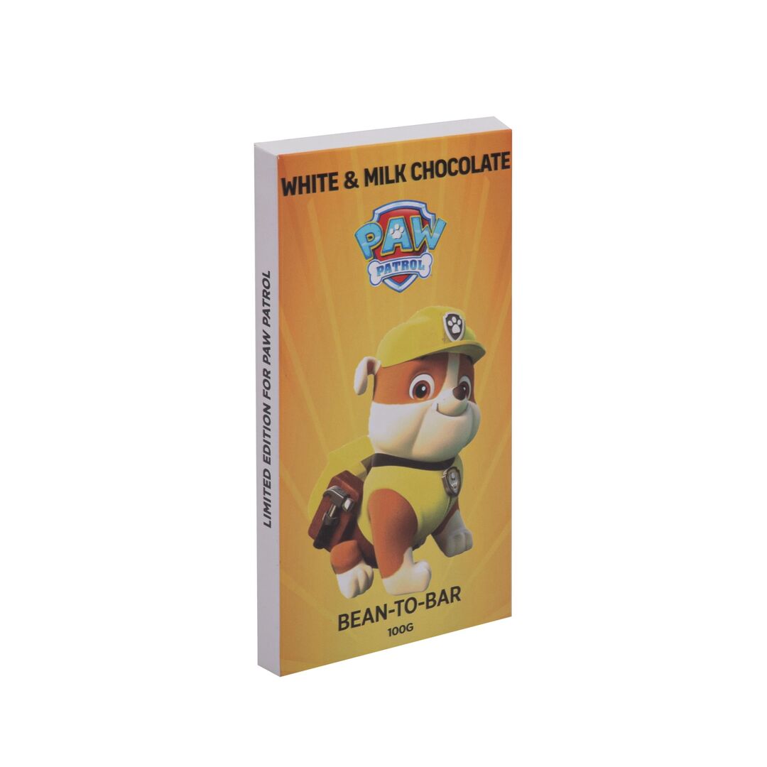 Набор детского бельгийского шоколада (белый + молочный) Щенячий патруль: Маршал, Крепыш, ручной работы, детский, подарочный, 2х100 гр. - вкусный подарок на день рождения B.O.G, изображение 4